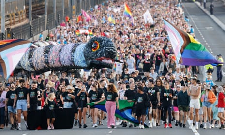 Around 50,000 people walked across the Sydney Harbour Bridge calling for global equality to mark the end of Sydney WorldPride.