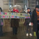 Bolton Greens protest outside town hall as it reminds council of climate change goal