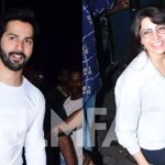 Citadel stars Varun Dhawan and Samantha Ruth Prabhu get clicked at a shooting location in the city