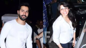 Citadel stars Varun Dhawan and Samantha Ruth Prabhu get clicked at a shooting location in the city