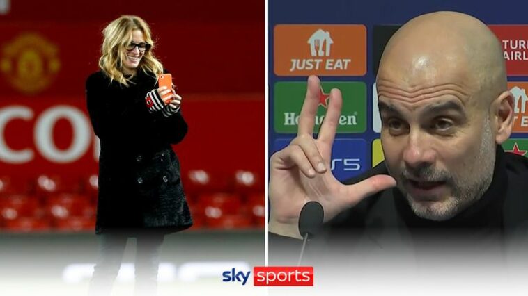 'Disappointed' Pep Guardiola: My idol Julia Roberts went to see Manchester United, not us!