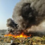 Fire hits Rohingya refugee camp in Bangladesh