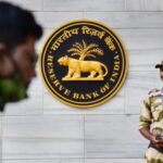 Mumbai: A security personal outside Reserve Bank of India (RBI) headquarters, in Mumbai, Wednesday, June 8, 2022. (PTI Photo