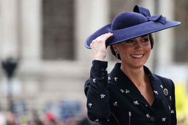 Britain's Catherine, Princess of Wales arrives at Westminster Abbey, in London, on March 13, 2023 to attend the Commonwealth Day service ceremony. (Photo by ADRIAN DENNIS / AFP) (Photo by ADRIAN DENNIS/AFP via Getty Images)