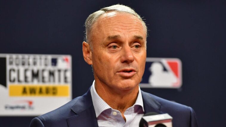 MLB commissioner Rob Manfred addresses pitch clock concerns