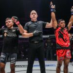 Stephen Loman declared winner after a masterful showing vs Bibiano Fernandes. –ONE CHAMPIONSHIP PHOTO