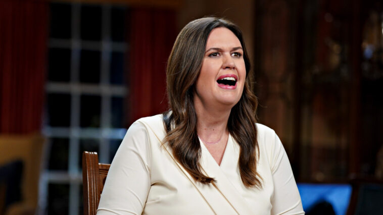 Sarah Huckabee Sanders attacks ‘left-wing culture war’ in SOTU response