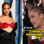 Tessa Thompson Revealed That She Has Never Had A Hamburger In Her Life At Last Night’s Vanity Fair Oscar Party