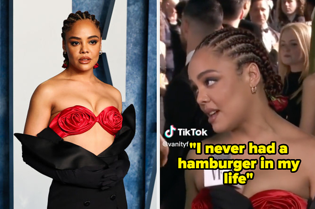 Tessa Thompson Revealed That She Has Never Had A Hamburger In Her Life At Last Night’s Vanity Fair Oscar Party