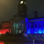 The reason why Bolton town hall is lit up red and blue tonight