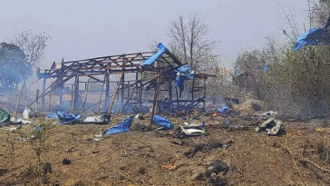 100 feared killed in airstrike on Myanmar village