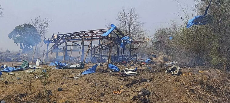 100 feared killed in airstrike on Myanmar village