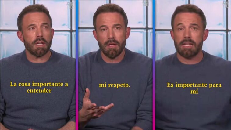 Ben Affleck's Impressive Spanish Skills Go VIRAL!