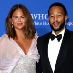 Chrissy Teigen and John Legend Are All Smiles at WHCA Dinner