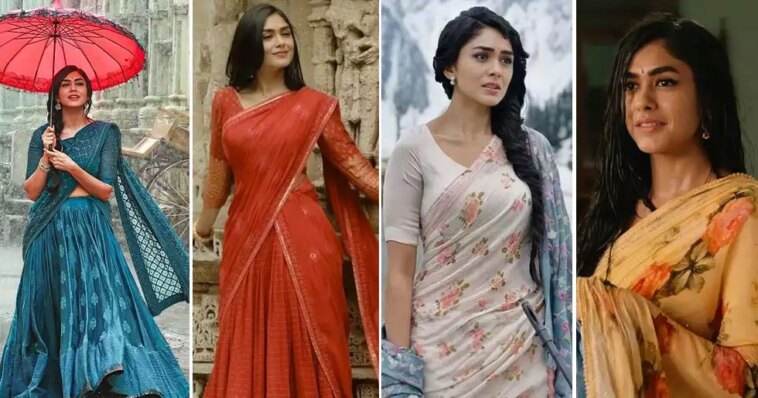 Here are 10 looks of Mrunal Thakur from Sita Ramam that we adore