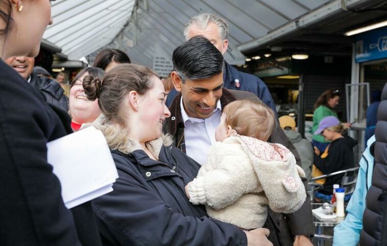 Prime Minister Rishi Sunak visited Bury Market today