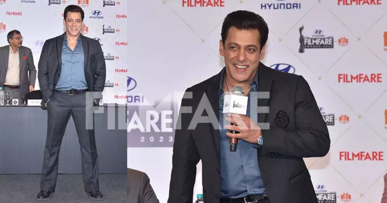 Salman Khan attends The 68th Hyundai Filmfare Awards 2023 with Maharashtra Tourism Press Conference