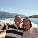 couple on a boat trip