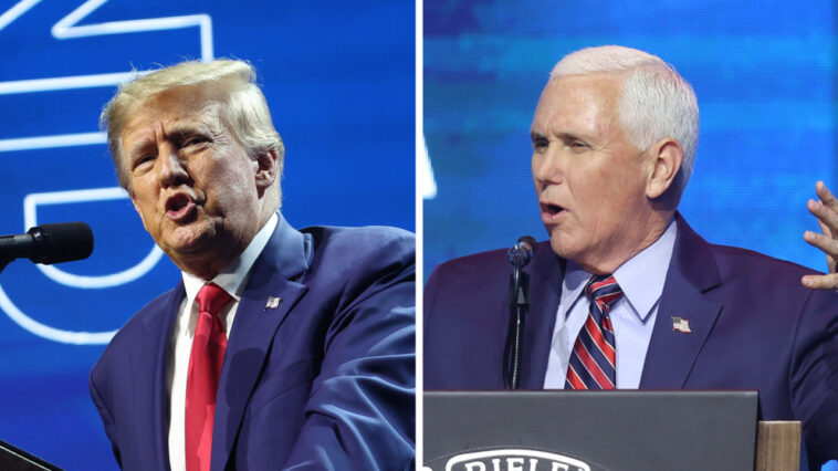 Trump, Pence target mental health in dueling NRA speeches