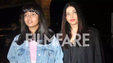 Aishwarya Rai Bachchan and Aaradhya Bachchan get clicked at airport as she leaves for Cannes 2023