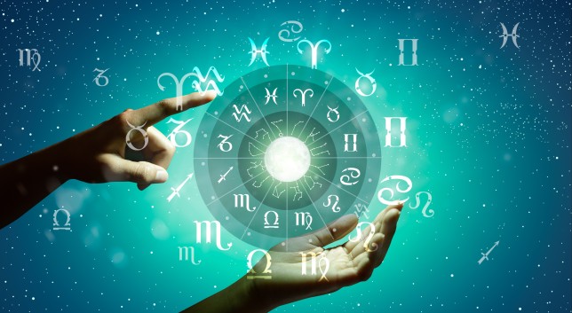 Zodiac wheel. Astrology concept.