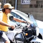 Amitabh Bachchan takes a ride from a fan to reach work amid a traffic jam