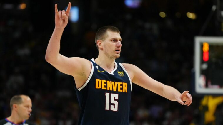 Jokic powers Nuggets to 2-0, shrugs off MVP talk