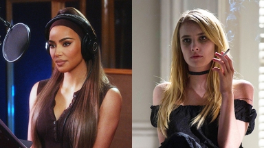 Kim Kardashian Spotted Filming 1st Scenes Of ‘AHS’ Season 12 With Emma Roberts: Video