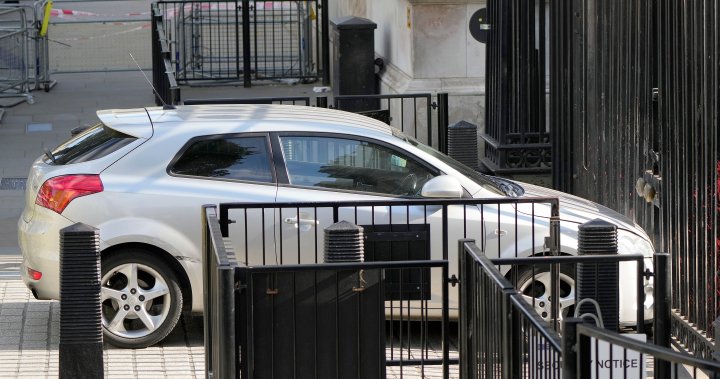 Man who crashed into Downing St. gates in London released — then rearrested on another charge