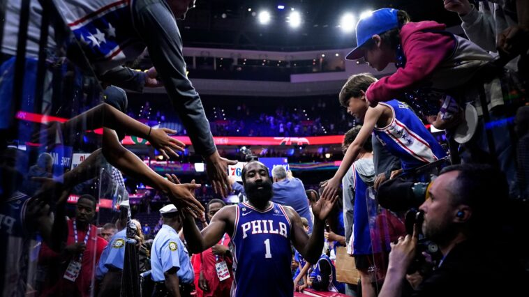 NBA Conference semi-finals: Philadelphia 76ers' James Harden buries three-pointer in overtime to level series against Boston Celtics