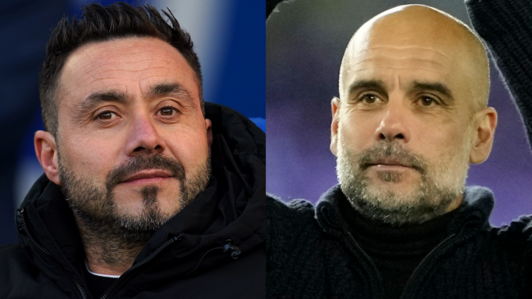 Roberto De Zerbi: Brighton boss says Pep Guardiola inspired him to become a coach after draw with Man City books Europa League spot