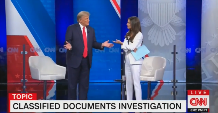 Trump llama “desagradable” a Kaitlan Collins en foro abierto de CNN