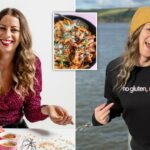 Sarah Howells in various photos and some gluten-free pasta