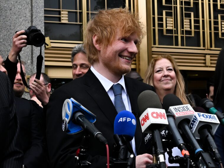 ‘Very happy’ Ed Sheeran wins Thinking Out Loud copyright case