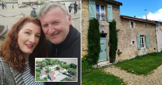 The couple and their French home