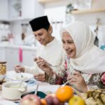 A muslim family celebrating Eid