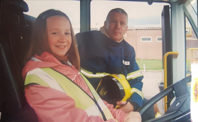 Mike and his daughter, Beth, as a child (Picture: Mike Palmer)