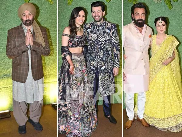 Karan Deol-Drisha Acharya Sangeet: Sunny Deol, Bobby Deol and others join pre-wedding celebrations