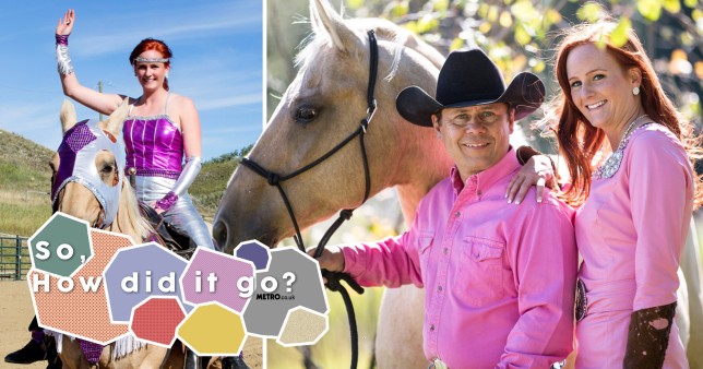 The couple with one of their horses