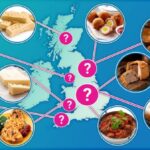 Britains favourite regional delicacies on a map