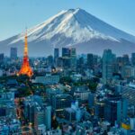 Mt. Fuji and Tokyo skyline