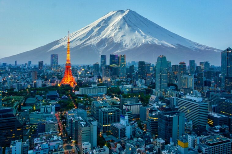 Mt. Fuji and Tokyo skyline