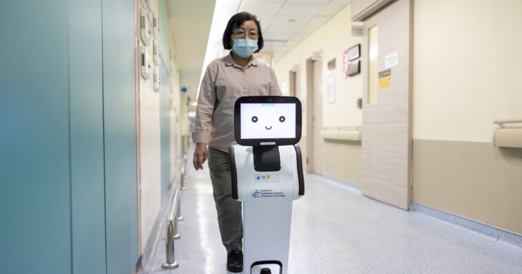 Changi General Hospital's 'robot trio' complements nursing care