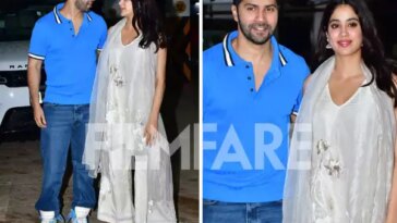 Janhvi Kapoor and Varun Dhawan turn up in style for Bawaal event