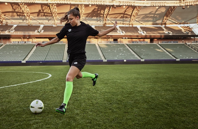 U.S. soccer star Sofia Huerta has signed on to be a Lotto brand ambassador.