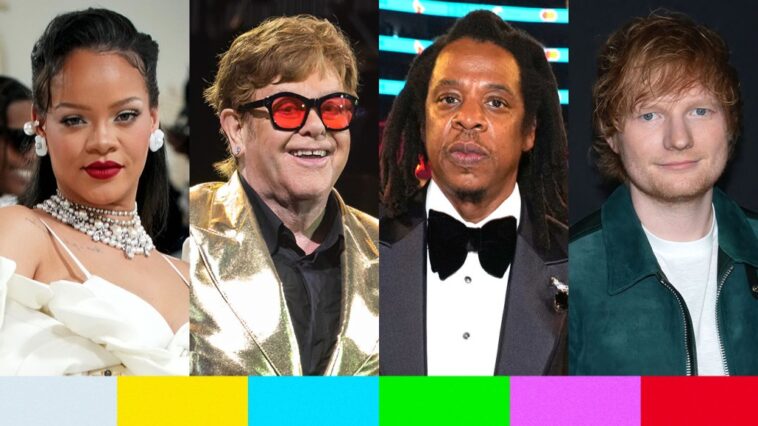 Musicians at the Emmys: Rihanna, Jay-Z, Ed Sheeran, Elton John, Dolly Parton and Lizzo Score Nominations