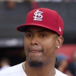 Jun 25, 2023; London, GBR, ENG; St. Louis Cardinals relief pitcher Genesis Cabrera (92) after winning against the Chicago Cubs during London series game two at London Stadium.