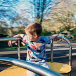 Playing on the Roundabout in the Park