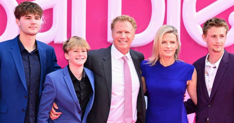 Will Ferrell's Wife and 3 Sons Make Rare Appearance at the "Barbie" Premiere