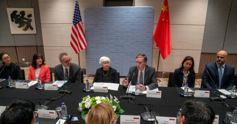 Yellen, in Beijing, Criticizes China’s Treatment of U.S. Companies